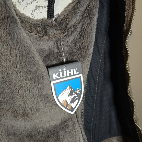KUHL Gray Fuzzy Zip-Up Jacket - Picture 7 of 8